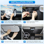 INSAUTO Custom Fit Windshield Sun Shade for Infiniti QX80 2014-2024 | Foldable Front Window Sunshade Car Accessories, UV & Heat Reflector, Keeps Interior Cool, Includes Storage Bag - Image 6