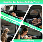 Civic Window Shades 2016-2021, Rear Side Mesh, 2PCS | Custom Fit Window Shades, Breathable Mesh Blocks UV Rays, Reduces Heat & Glare, Creates Comfort for Babies & Rear Passengers - Image 8