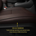 Lolcar CRV Seat Covers Custom Fit for Honda CRV 2017 2018 2019 2020 2021 2022,Leather Car Seat Cover Full Set for Trucks SUV,Waterproof Car Seat Cushion,Faux Leather(Coffee) - Image 7