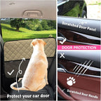 2PCS Car Door Protector for Dogs Pet Car Cover-Waterproof Scratchproof Nonslip Durable Machine Washable (2 Packs Universal Fit) (Cream) - Image 2