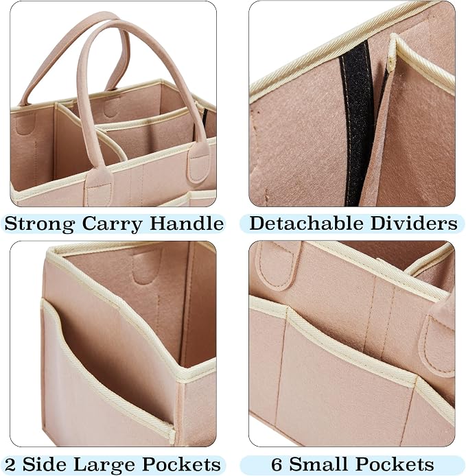 Pet Grooming Tote Bag, Dog Grooming Supplies Organizer Bag, Dog Grooming Bag for Travel Outdoor(BAG ONLY) (Khaki) - Image 4