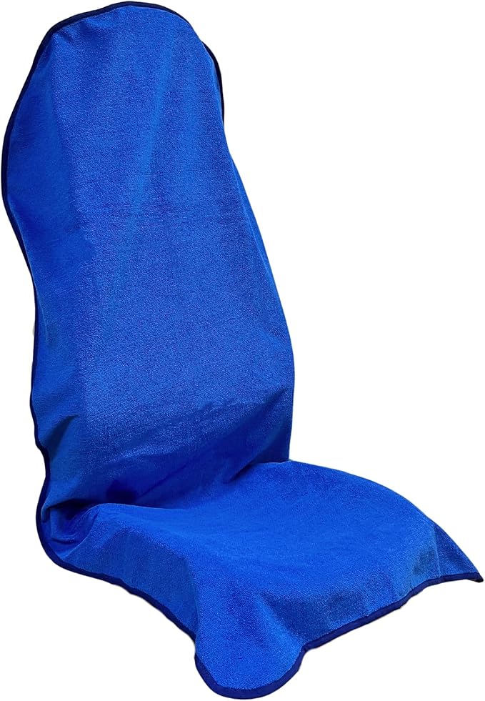 Waterproof Car Seat Cover for Front Seats, Protector for Cars SUVs Trucks, Sweat Towel Seat Covers Bucket for Gym,Workout,Beach,Hiking,Running Swimming (Blue, 1PC) by Hirritale