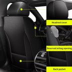 IKABEVEM Car Seat Covers fit for Subaru Impreza 2012-2025 2026: Full Set Luxury Leather Automotive Seat Covers, Car Seat Protector(5 Seats, Black) - Image 3