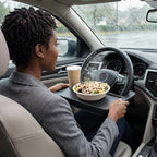 Steering Wheel Tray Car Desk Laptop Food Vehicle Travel | steering wheel car tray desk, multipurpose laptop and food table, fits most steering wheels, portable vehicle accessory - Image 8