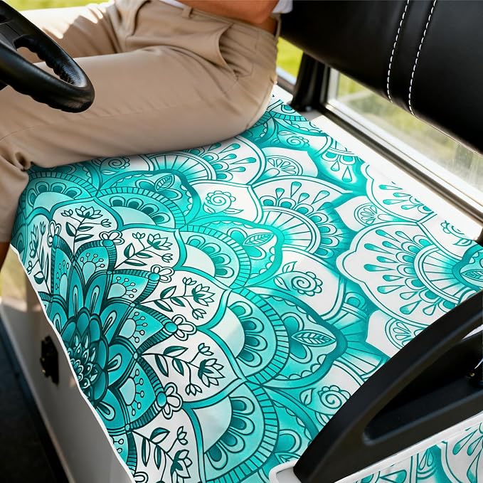 Golf Cart Seat Covers Club Car Golf Cart Accessories for Men Women Golf Carts Seat Towel Blanket 2-Seat Golf Cart Decorations - Image 7