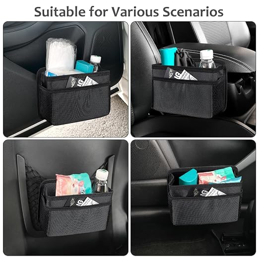 Accmor Collapsible Car Trash Can, Vehicle Garbage Organizer Holder Bin with One Roll Trash Bag, Waterproof Hanging Mini Auto Dustbin Accessories Storage Container for Vans, SUVs - Image 7