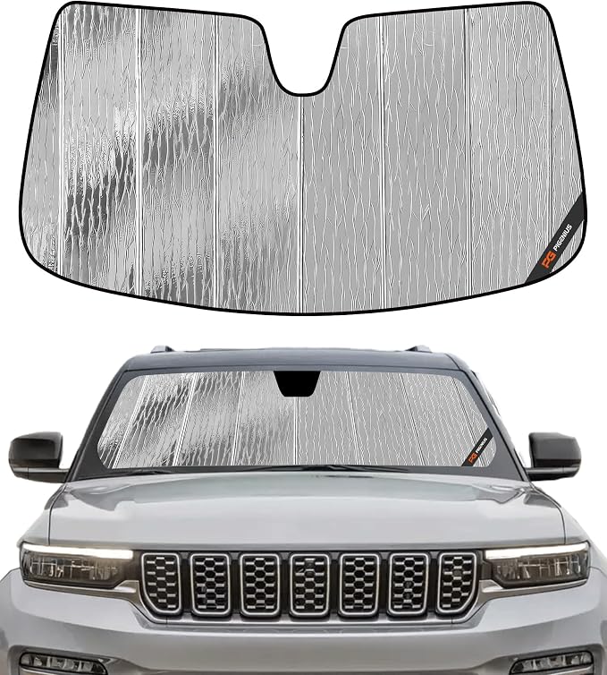 Pigenius Windshield Sunshade for Jeep Grand Cherokee 2022-2026, Grand Cherokee L 2021-2026 Front Window Shade - AstraGuard by Pigenius