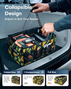 HOTOR Trunk Organizer - Foldable Car Organizer for SUVs & Sedans Storage | Sturdy Car Organization for Men & Women, Car Accessories, Tools, Sundries, Sunflower, 2 Compartments, 21.3" x 12.6" x 10.6" - Image 5