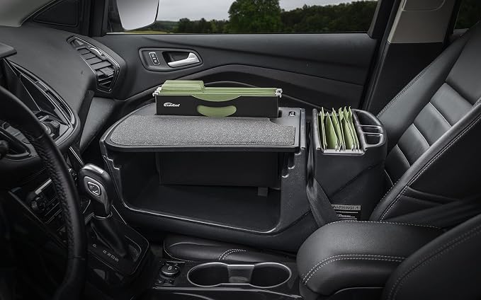 AutoExec Efficiency FileMaster Car Desk for Your Vehicle Workstation and Mobile Office, Black - Image 4