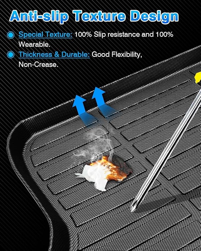 Cartist Cargo Liner Fits for Toyota Corolla Sedan & Corolla Hybrid 2020-2024 (Not for Corolla Cross & Hatchback) All Weather Trunk Mat Durable 3D Upgrade Anti-Slip Rear Cargo Mat Trunk Liner Black - Image 4