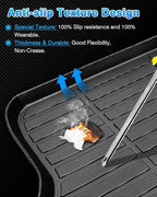Cartist Cargo Liner Fits for Toyota Corolla Sedan & Corolla Hybrid 2020-2024 (Not for Corolla Cross & Hatchback) All Weather Trunk Mat Durable 3D Upgrade Anti-Slip Rear Cargo Mat Trunk Liner Black - Image 4