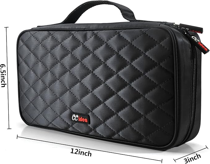 CCidea CD DVD Case Holder, Portable Disc Storage Wallet Binder, Multiple Capacity CD Organizer for Car Home Travel, Anti-Scratch Blu-Ray Game Disc Storage (96-Black) - Image 3