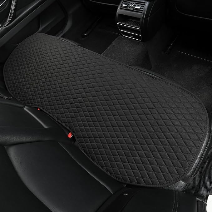 West Llama Linen Car Seat Covers,Bottom Seat Covers for Cars Include 1 Rear Bench Cover Universal Fits 90% Vehicles,SUVs,Cars,Sedans,Black - Image 8