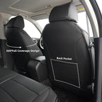 Lolcar Custom Fit Civic Seat Cover Full Set for Honda Civic 4 Door Sedan-Only (2022 2023 2024 EX)&(2025-2026 Sport),5-Seats Full Set,Leather Seat Protector (Black) - Image 5