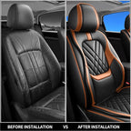 Fit Gladiator Car Seat Covers Compatible with Jeep Gladiator 2020-2024 2025 2026-Premium Leather,Waterproof,Breathable,Airbag Compatible &All-Weather Seat Cushion Protecto(Full Set,Brown) - Image 7