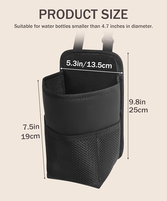bylikeho Car Cup Holder,Cup Holder for Car,Car Seat Cup Holder,Car Accessories 2 in 1 Large Back Seat Cup Holders for Cars,Hanging Mini Car Seat Side Organizer - Image 2