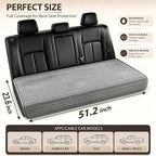 Dog Car Back Seat Bed Waterproof Non Slip Washable Pet Cover | Ultra-soft plush flannel pad soothes pet joint discomfort Vacuum compressed, heavy duty tear-resistant fabric(Light Grey) - Image 2