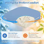 TranquilRelax Memory Foam Seat Cushion for Office Chair, 3-Inch, Light Blue | Medium-firm Support for Long Sitting, Washable Mesh Cover, Non-slip Base, Perfect for Car Seats & Short Drivers - Image 9