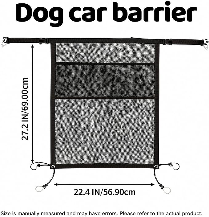 Dog Car Barrier for Car SUV Truck - Dog Net for Backseat Pet Divider Fit - Image 7