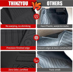 Floor Mats Set for 2023 2024 2025 2026 Kia Sportage Gas | Not for Hybrid & PHEV, Trunk Mat Cargo Mat Cargo Liner TPE All Weather Back Seat Cover Protector 2025 Sportage Accessories - Image 4
