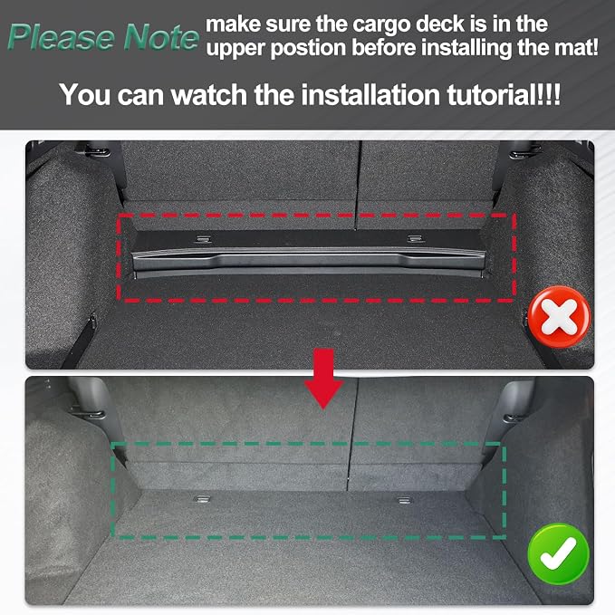 All Weather Cargo Liner Fit for 2020-2022 Honda CR-V(Not for Hybrid) | Custom Fit TPE Trunk Mat Accessories - All Weather Rubber Cargo Mat for Honda CRV (Upper Position) - Image 2