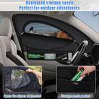 ZATOOTO Car Window Shades for Ford F-150 2021-2024 Car Window Covers Blackout | Double-Layer with Zipper | Airflow and Privacy F-150 Window Screen with Storage Bag for Camping Napping Traveling - Image 2