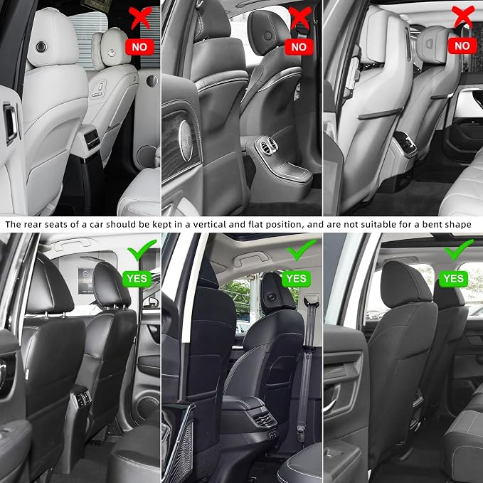 Seat Back Protector,Shields Seat Backs From Kicks and Adds Storage | kick mats back seat protector easy to install and clean, well-crafted, sturdy, durable and stylish.2 Pack - Image 5
