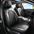 IKABEVEM Car Seat Covers Fit for Acura RDX 2007-2025 2026 Full Set | Waterproof Faux Leather, Airbag Compatible, Easy to Install & Wipe Car Seat Protector,5 Seats Covers Fit for RDX, Black by IKABEVEM