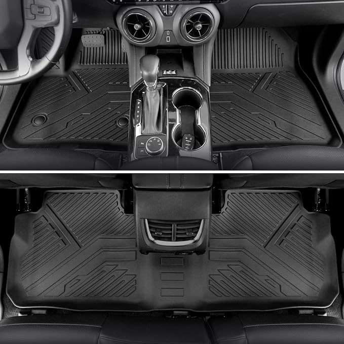Floor Mats for 2019-2026 Chevy Blazer Accessories (Not for EV) | Full-Coverage Set with Cargo Liner & Backrest Protector, Odorless & Durable, All-Weather Protection, 3D Laser Fit - Image 3