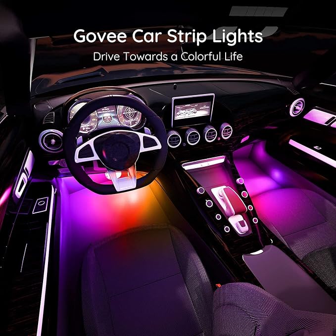 Govee Car Lights, RGBIC, Smart Interior Car Lights, APP&Remote Control | 72 LED Lights, for Decor, DIY Mode and Multiple Scene Options, 2 Lines Design - Image 3