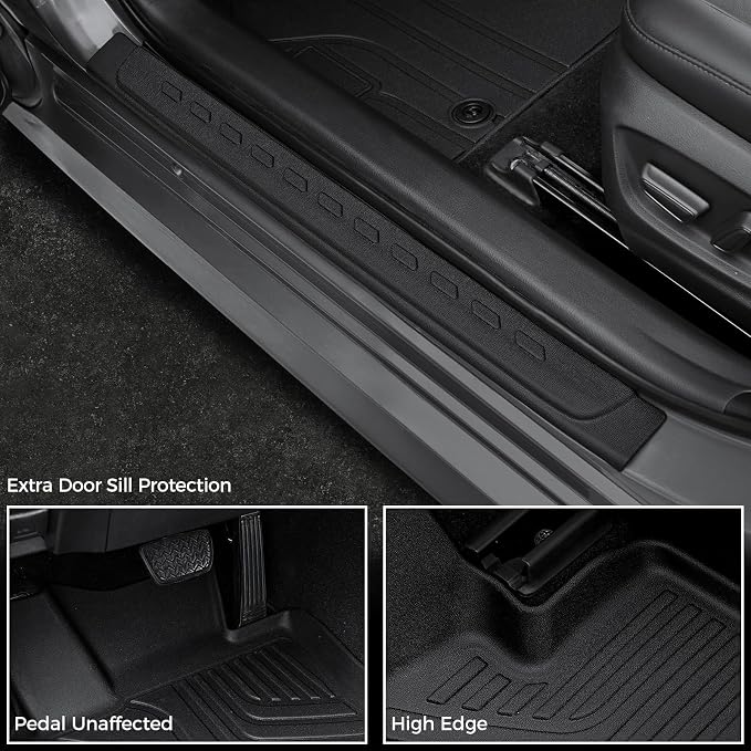 Floor Mats for 2018-2024 Toyota Camry Gas FWD Accessories | Full-Coverage Set with Cargo Liner, Odorless & Durable, All-Weather Protection, 3D Laser Fit, Easy to Spray Clean - Image 5