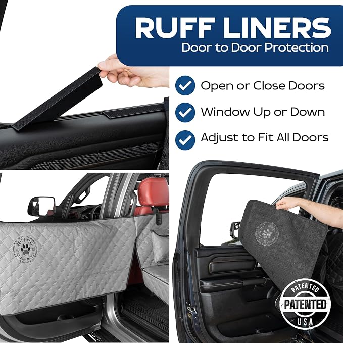 Ruff Liners XL Back Seat Extender for Dogs - As Seen on Shark Tank | Hard bottom adds 40% more space, holds up to 400 lbs, waterproof, machine-washable, heavy-duty Back Seat Cover for Dogs - Image 2