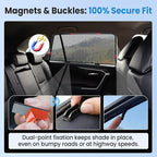 KUST Car Window Shades for 2021-2024 Subaru Outback Accessories, Breathable Mesh Magnetic Window Covers, Rear Back Side Window Sun Shades UV Block Privacy Protection for Baby Camping Napping 2PCS - Image 6