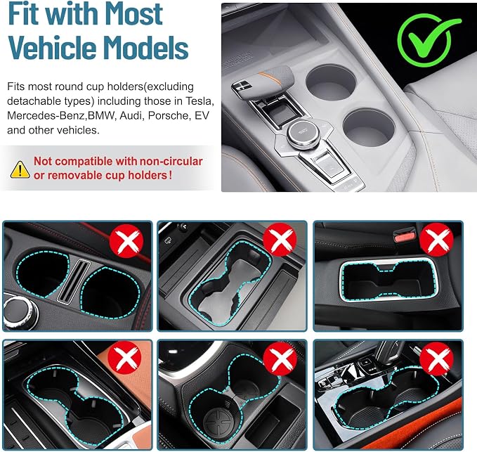 Car Tray Table & Car Desk for Laptop | 2 Risers and Anti-Slip Pad, 360° Rotating Cup Holder, For Tesla/ Working or Eating - Image 2
