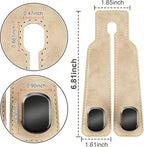 SUKIPIN Car Hooks, Car Seat Headrest Hooks for Purses and Bags 2-Pack Beige | Car Accessories for Women, Solid Durable Construction, Quick Tool-free Mounting, Universal Fit for Most Vehicle Headrests - Image 2
