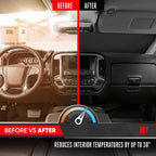 Motor Trend Custom Fit GMC Sierra & Chevy Silverado Windshield Sun Shade - Fits All (2014-2018) Trims - Car Windshield Sunshade Sierra & Silverado Accessories - Automotive Interior Protection - Image 5