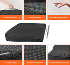 kingphenix Memory Foam Car Seat Cushion for Driving Comfort and Office Use | Coccyx and Lower Back Pressure Relief, Non-Slip Seat Cushion for Car, Truck, SUV, Long Drives and Office Chair, 4D Mesh Black - Image 5