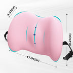 BYMECOST Lumbar Support Pillow for Car, Memory Foam Car Back Cushion | Car Seat Back Pillow for Driving, Adjustable Strap, Ergonomic Lower Back Support Pillow, Office Chairs and Wheelchairs - Image 2
