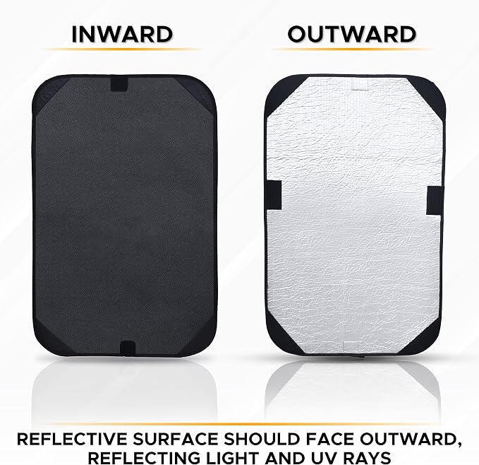 EcoNour RV Door Window Shade Trailer RV Skylight Covering for UV Protection | Foldable Window Sunshade | Blinds for Camper Windows | Camping Accessories for Travel Trailer | 16" x 25" - Image 5