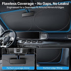 2026 Upgraded Zanch Windshield Sun Shade for Off-Road SUV, 60''x21'' | UV Protection & Heat Reduction, Light-Blocking, Heavy-Duty, Easy to Store&Setup, Keep Interiors Cool, Sun Shield for Parking - Image 5
