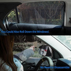 Aokway Car Side Window Sunshades, Driver Car Window Screen Mesh, Universal Fit for Camping and UV Protection (Black, Front Side 2pcs) - Image 8