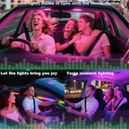 LED Car Ambient Lighting Strip for Tesla High Brightness with APP Control Multiple Colors and Car LED Strip Lighting Neon Lights for Model 3/Y (Dashboard& Center Console) - Image 8
