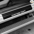Custom Text Car Accessories Carbon Fiber Door Sill Scuff Plate Auto Door Entry Guard Scratch Shield for Dodge Ram 2500 2012-2026 Accessories (Custom Text, 2500) by Hong+HT