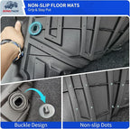 Rongtaod Floor Mats Set for 2013-2024 Toyota 4Runner 5 Seats | without Sliding Tray, Trunk Mat Cargo Mat Cargo Liner TPE All Weather Back Seat Cover Protector 2023 4 Runner Accessories - Image 5