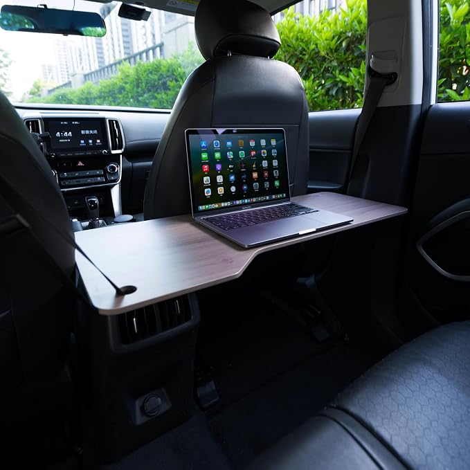 Larger Car Tray Desk for Laptop,Rear-Row Legless Tray Table for Dining, Working, Relaxing,Car Travel Essentials for Long Trips with Family - Image 3
