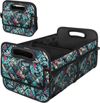 Deosk Car Trunk Organizer for SUV, Car Organizers and Storage with Reinforced Handles, Car Accessories for Women/Men 50L Waterproof Polyester Trunk Organizer(Medium, Leaves) by Deosk