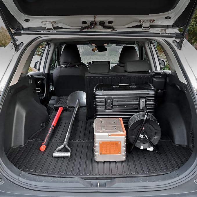 Cargo Mat for 2019-2025 Toyota RAV4 Accessories | Integrated Cargo & Backrest Liner, Odorless TPE, All-Weather Protection, Folds with Rear Seats, 3D Custom Fit - Image 8