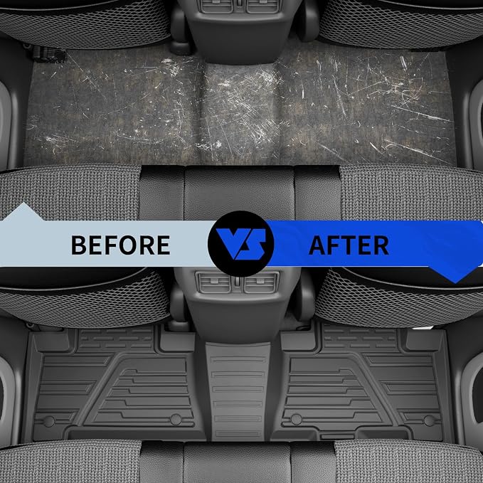 Rongtaod Floor Mats Set for 2013-2024 Toyota 4Runner 5 Seats | without Sliding Tray, Trunk Mat Cargo Mat Cargo Liner TPE All Weather Back Seat Cover Protector 2023 4 Runner Accessories - Image 2