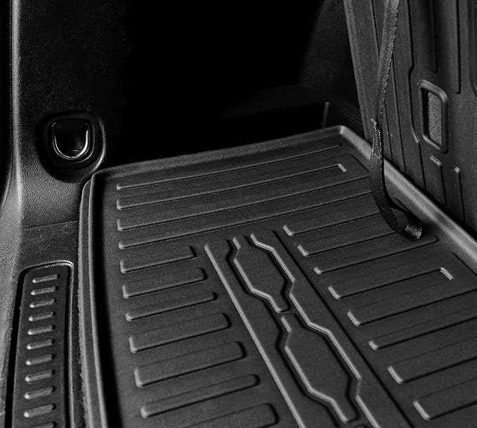 Cargo Mat for GMC Acadia 2017-2023 Accessories 6/7 Seats | One-Piece Cargo Liner & Rear Seat Back Protector, All Weather TPE, Non Slip & Odorless & Scratch Proof, Quick Clean - Image 8