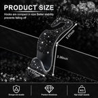 LivTee Car Seat Headrest Hook, Auto Seat Hook Hangers Storage Organizer Interior Accessories for Purse Coats Umbrellas Grocery Bags Handbag, 4-Pack(Bling Black) - Image 3